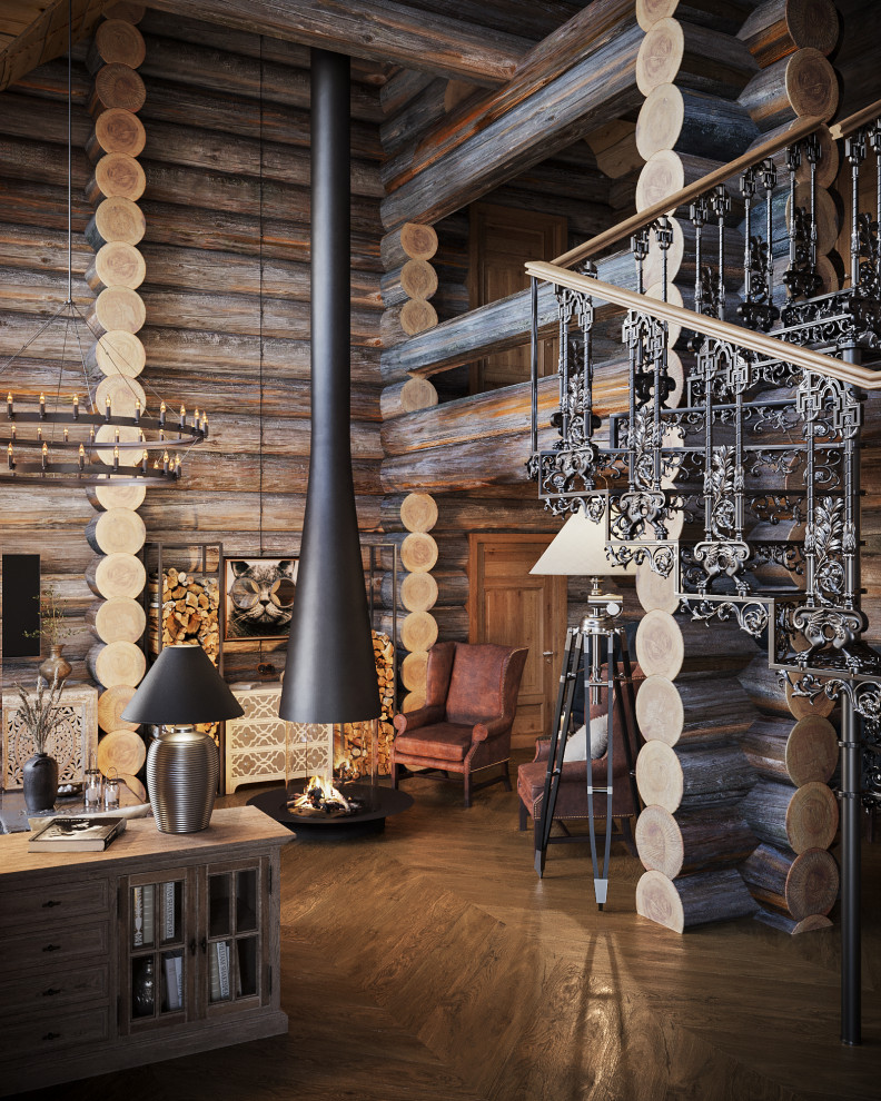 Дом из кело. Кухня и гостиная, второй свет