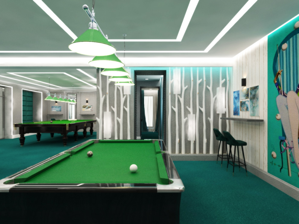 Бильярдный зал в гостинице Октябрьская