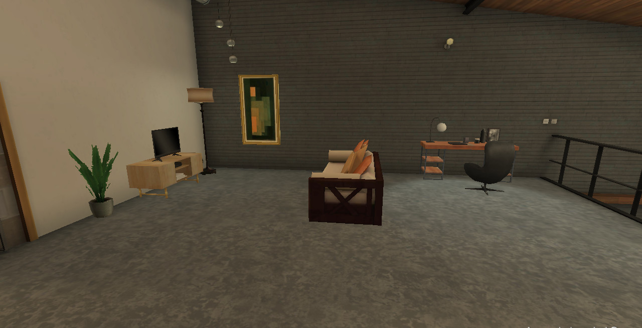 3D проект дома в лесу