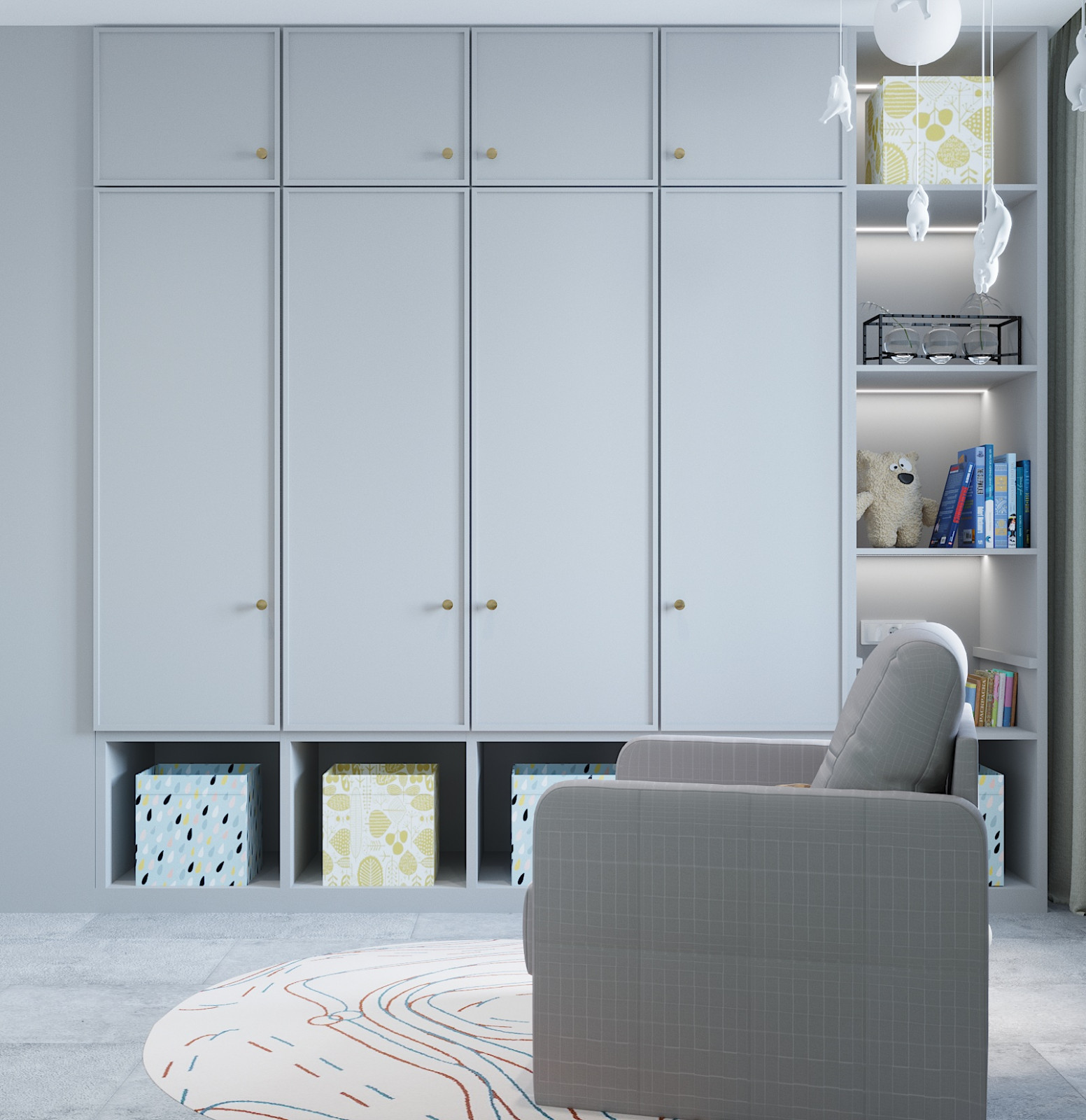 Дизайн проект квартиры 80М2, ЖК Алые паруса