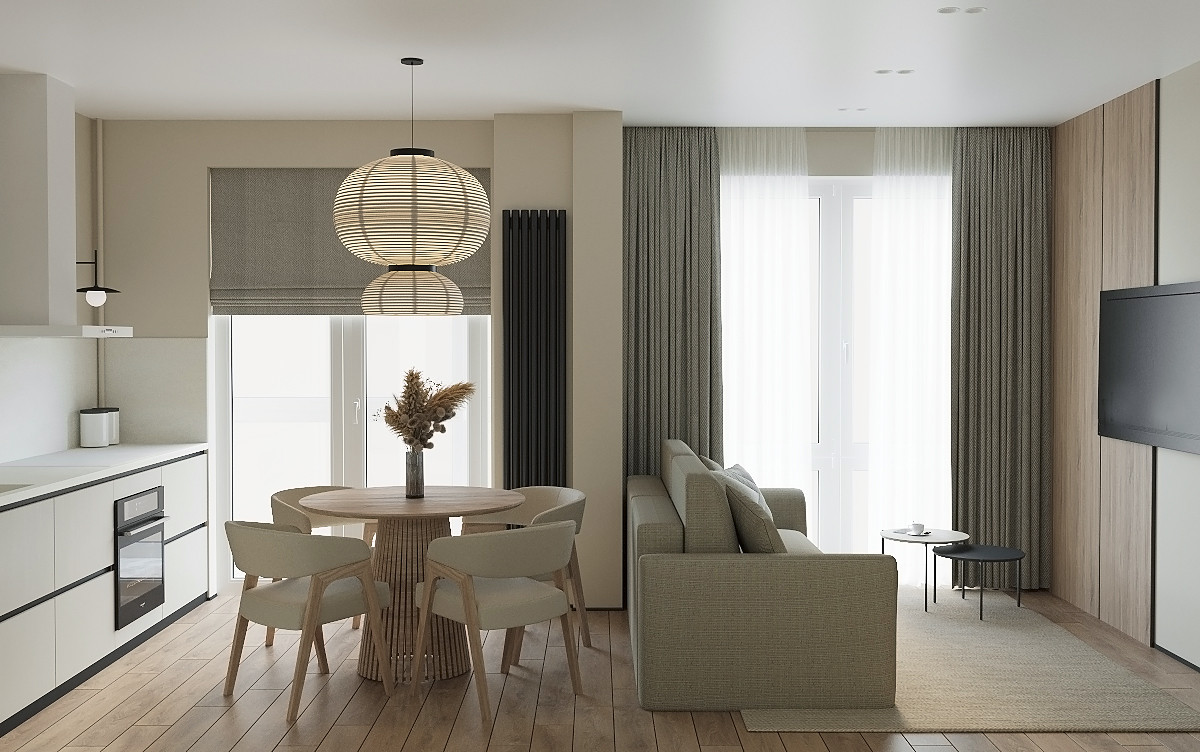 Обложка проекта: Проект квартиры 52 м2