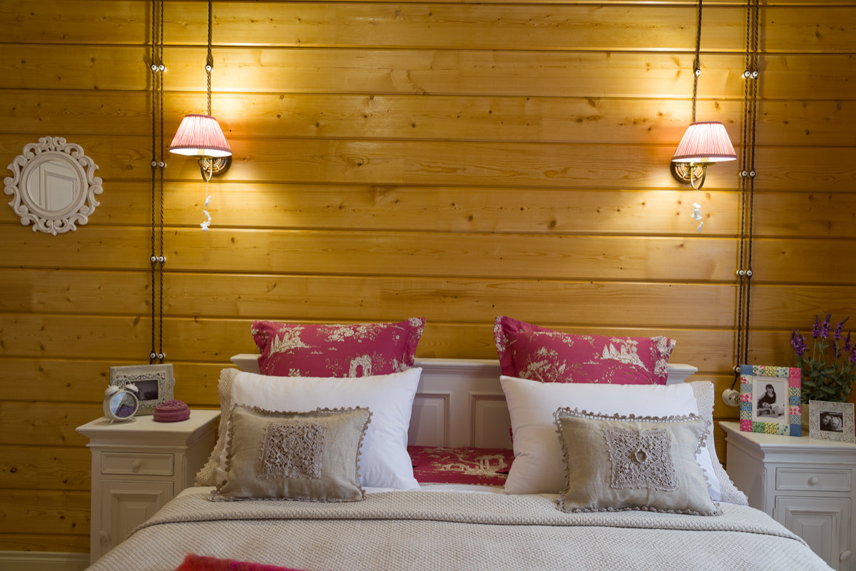 Деревянный дом в стиле  Кантри (230 кв м)