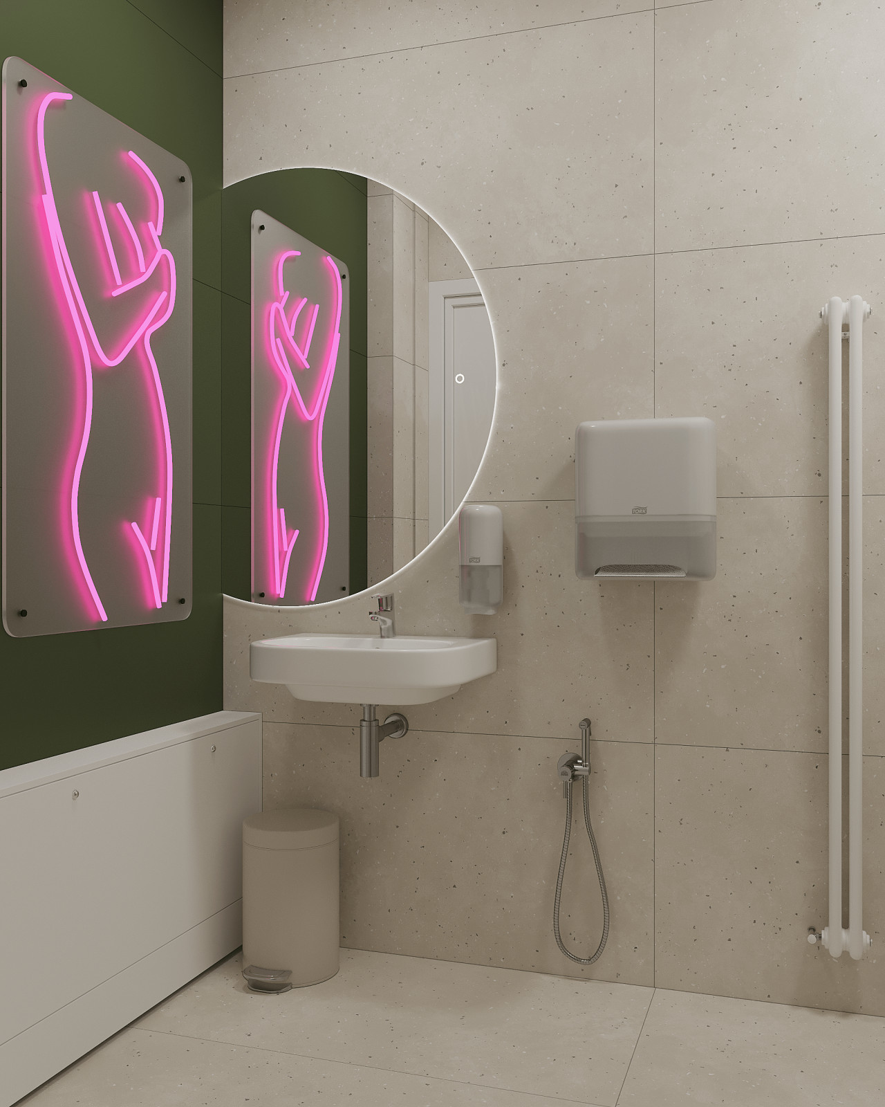 Обложка проекта: Яркие санузлы для медицинского центра