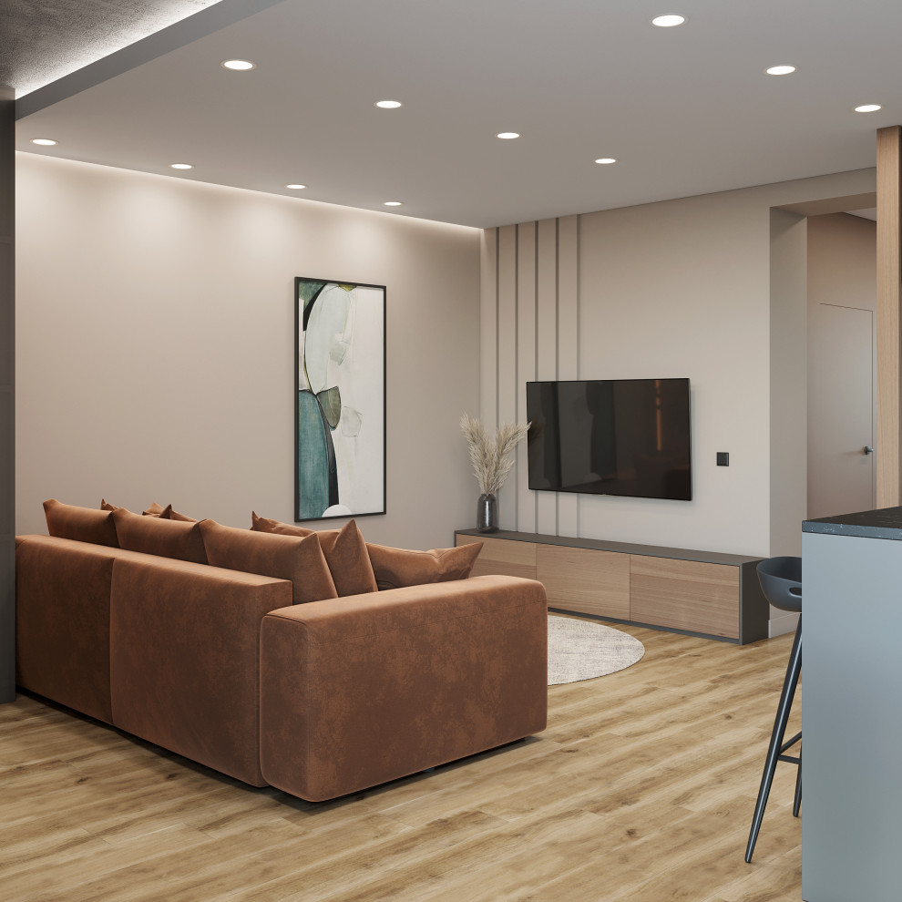 Дизайн-проект первого этажа дома в г. Томск, площадью 65 кв.м.