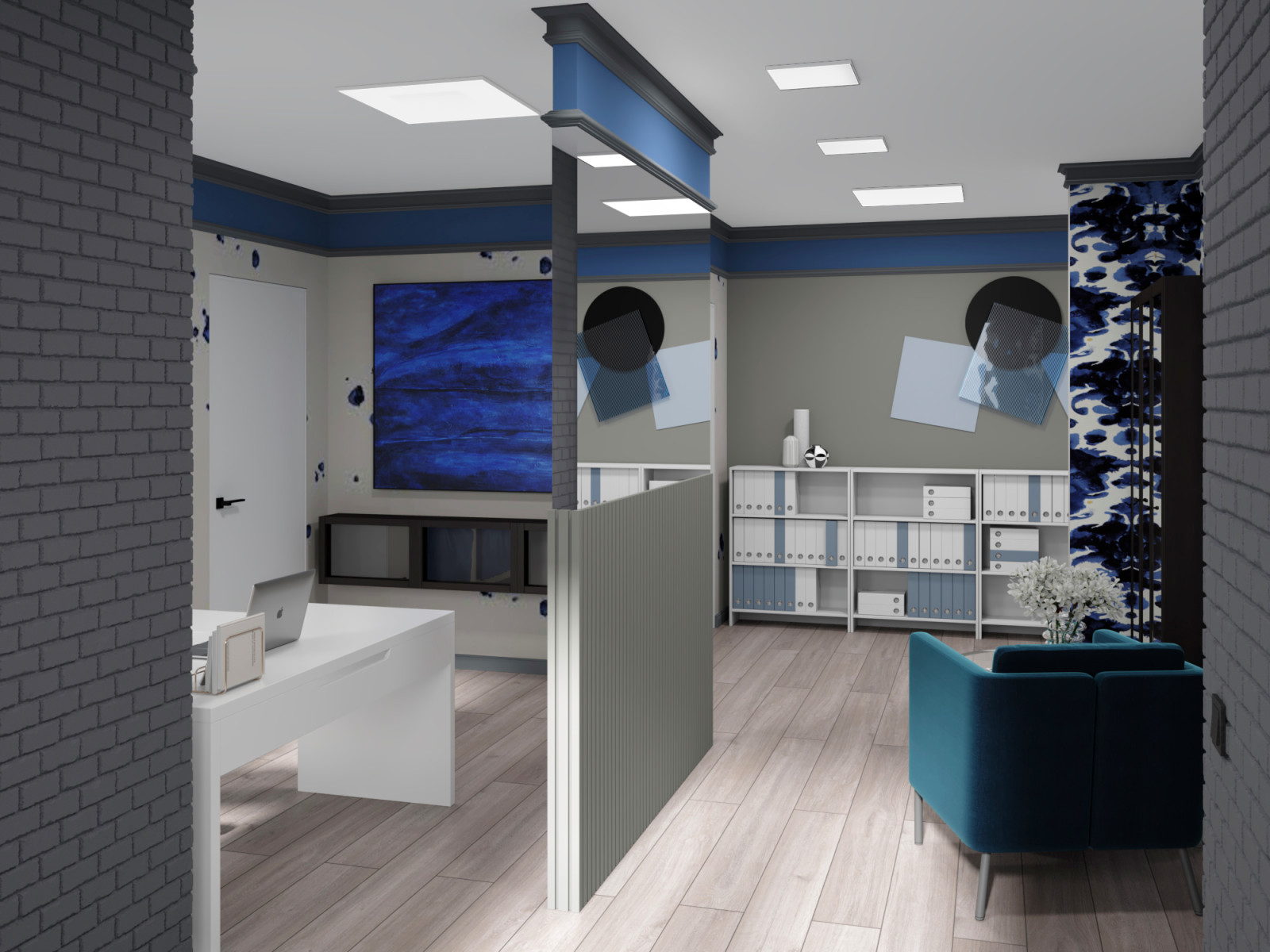 Обложка проекта: Рабочий кабинет в мкр. "Новая Жизнь"