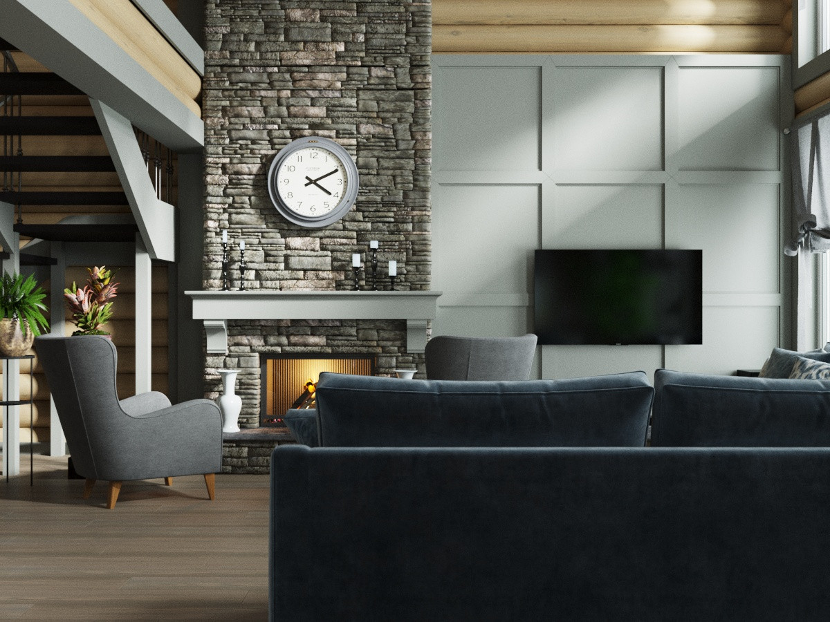 Большой, яркий дом для молодой семьи