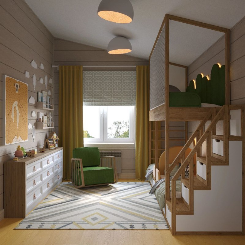 Дизайн-проект дома из клееного бруса в КП «Ново-луговая»