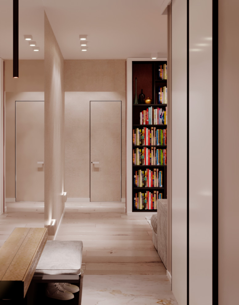 Обложка проекта: Квартира в мягких оттенках минимализма