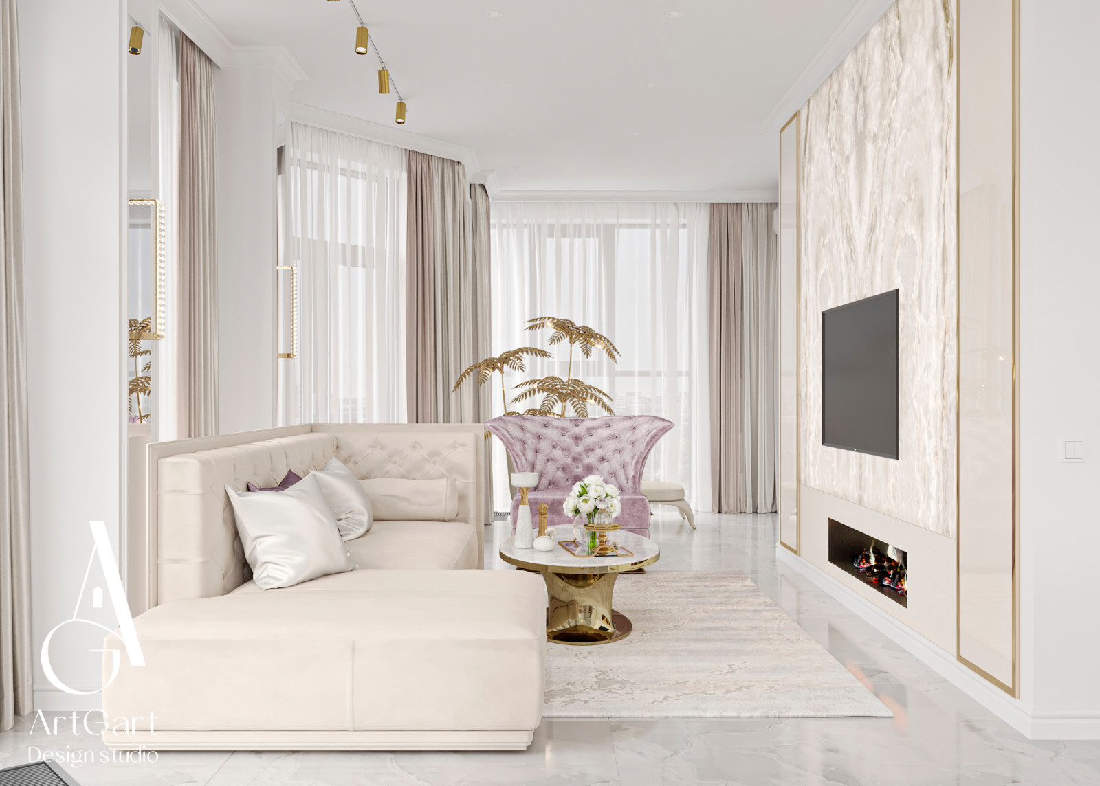 Дизайн квартиры в ЖК  Spires