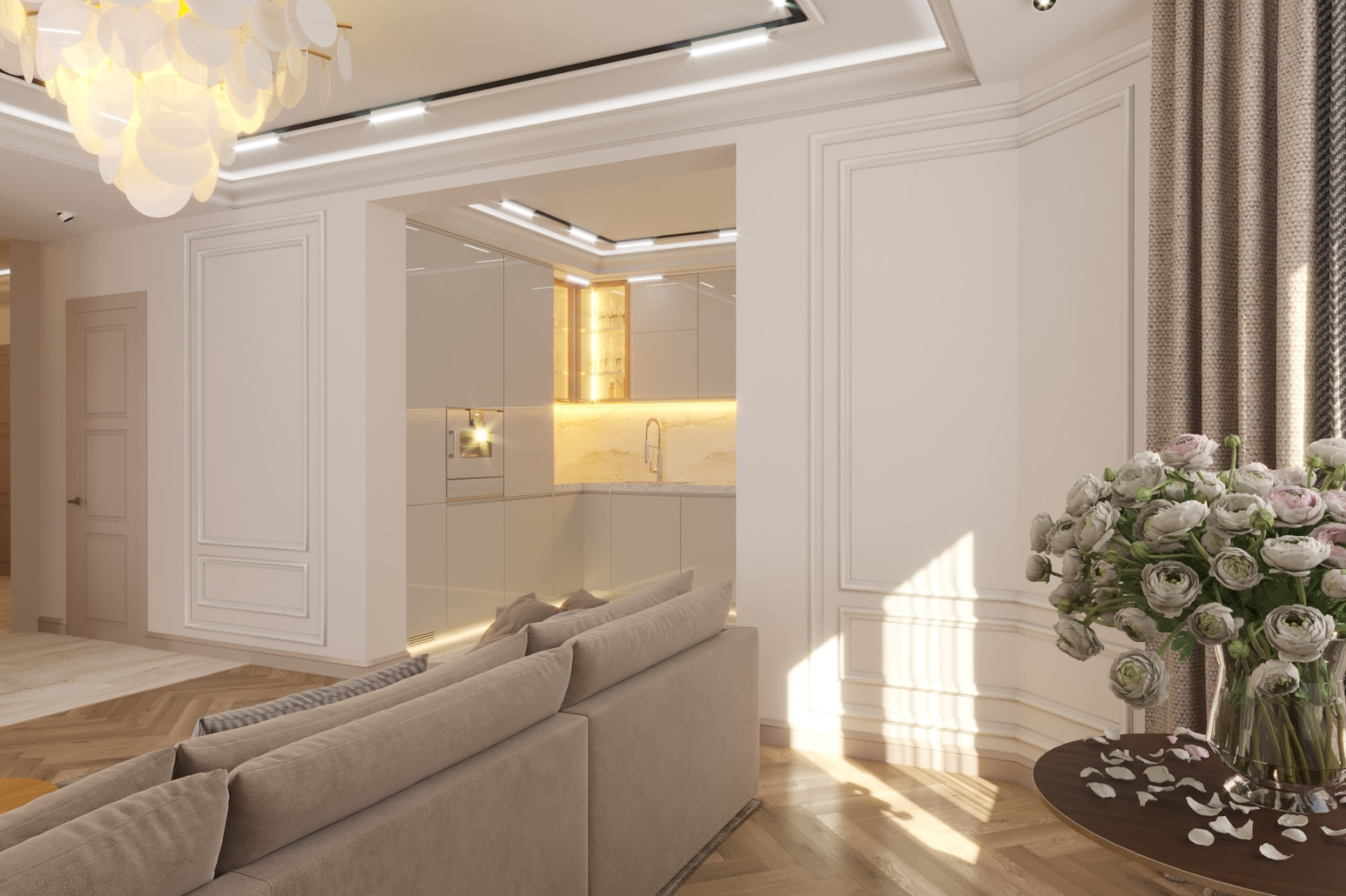 Квартира неоклассика 140м2 г.Новосибирск