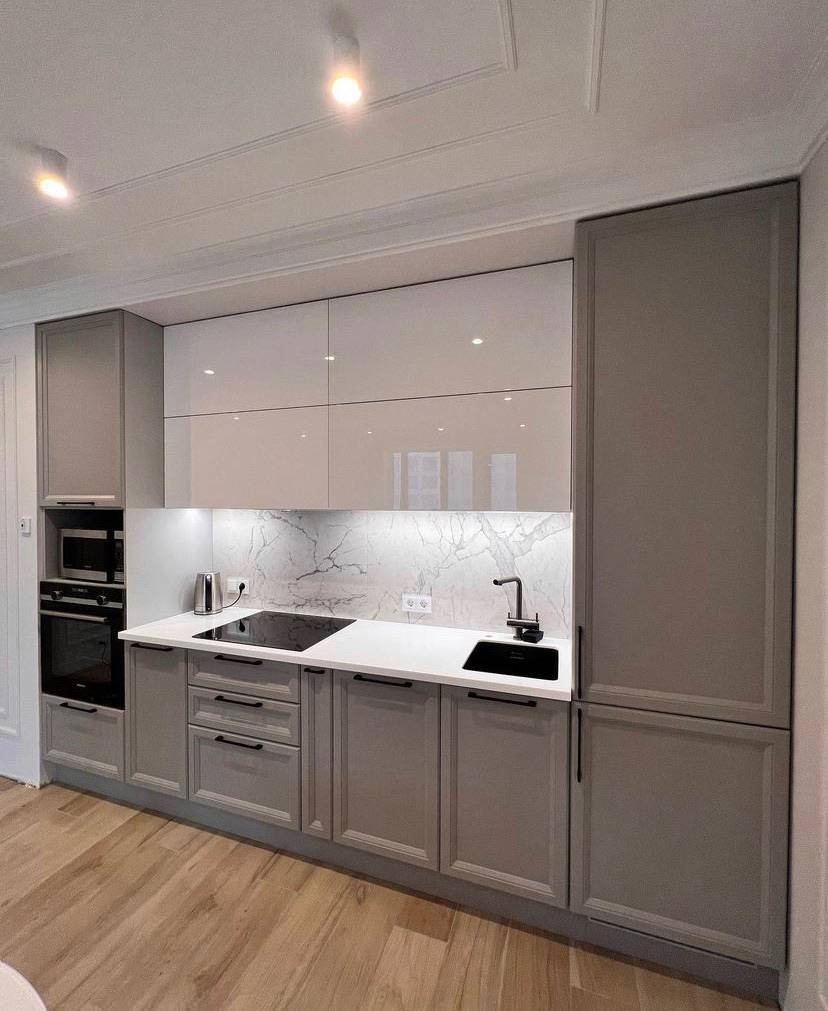 Обложка проекта: Современная кухня с фасадами МДФ эмаль