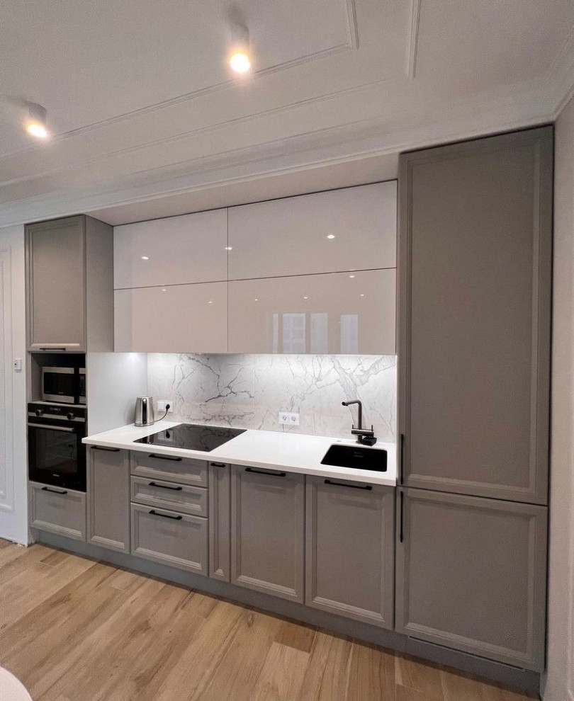 Обложка проекта: Современная кухня с фасадами МДФ эмаль