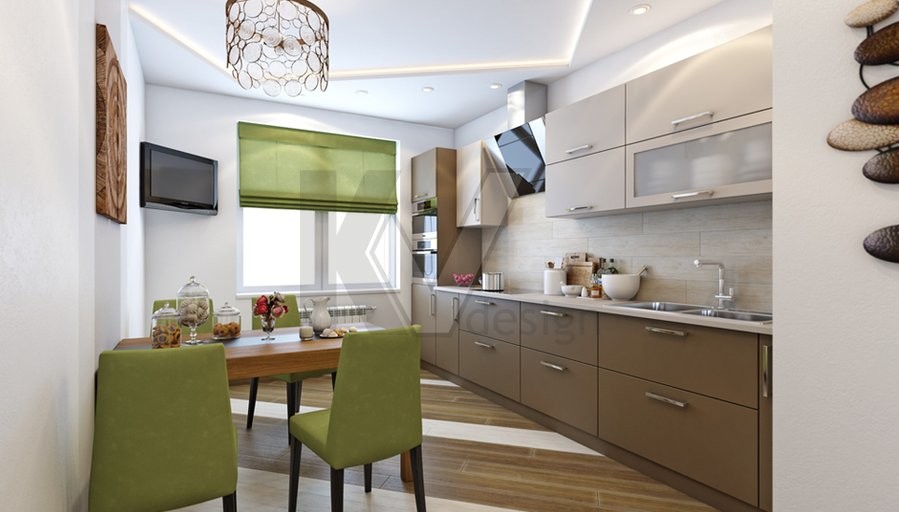 Дизайн четырехкомнатной квартиры, м. Киевская