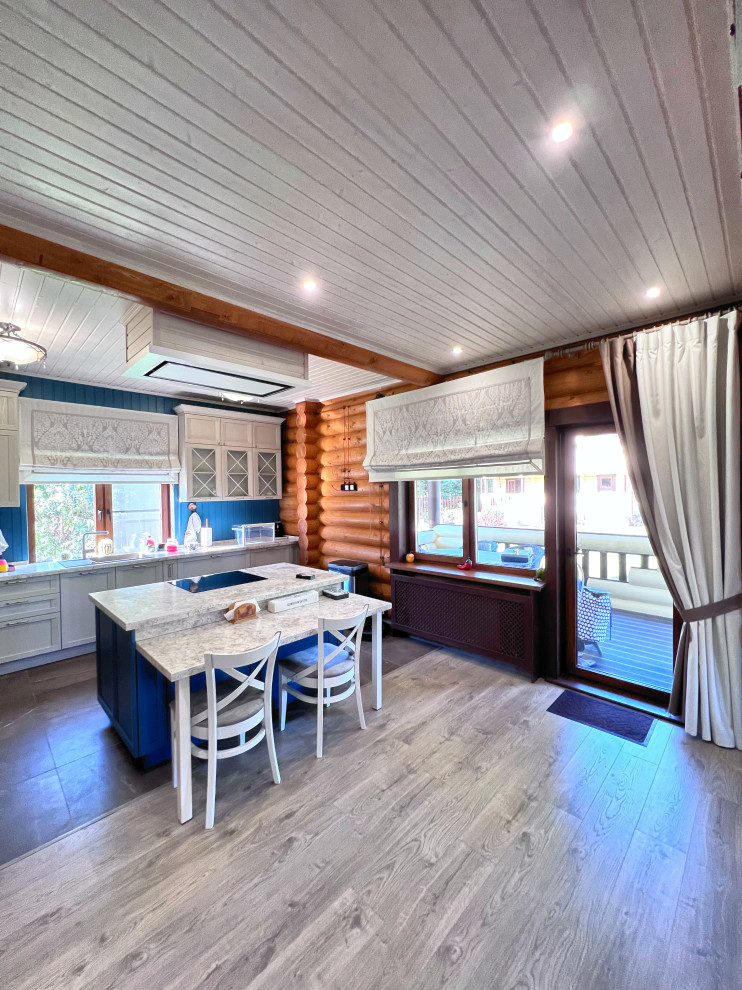 Дом из оцилидрованного бруса в Подмосковье