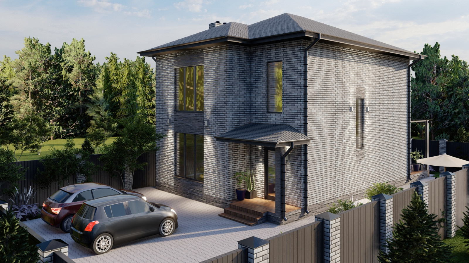 Проект двухэтажного дома 160 квм