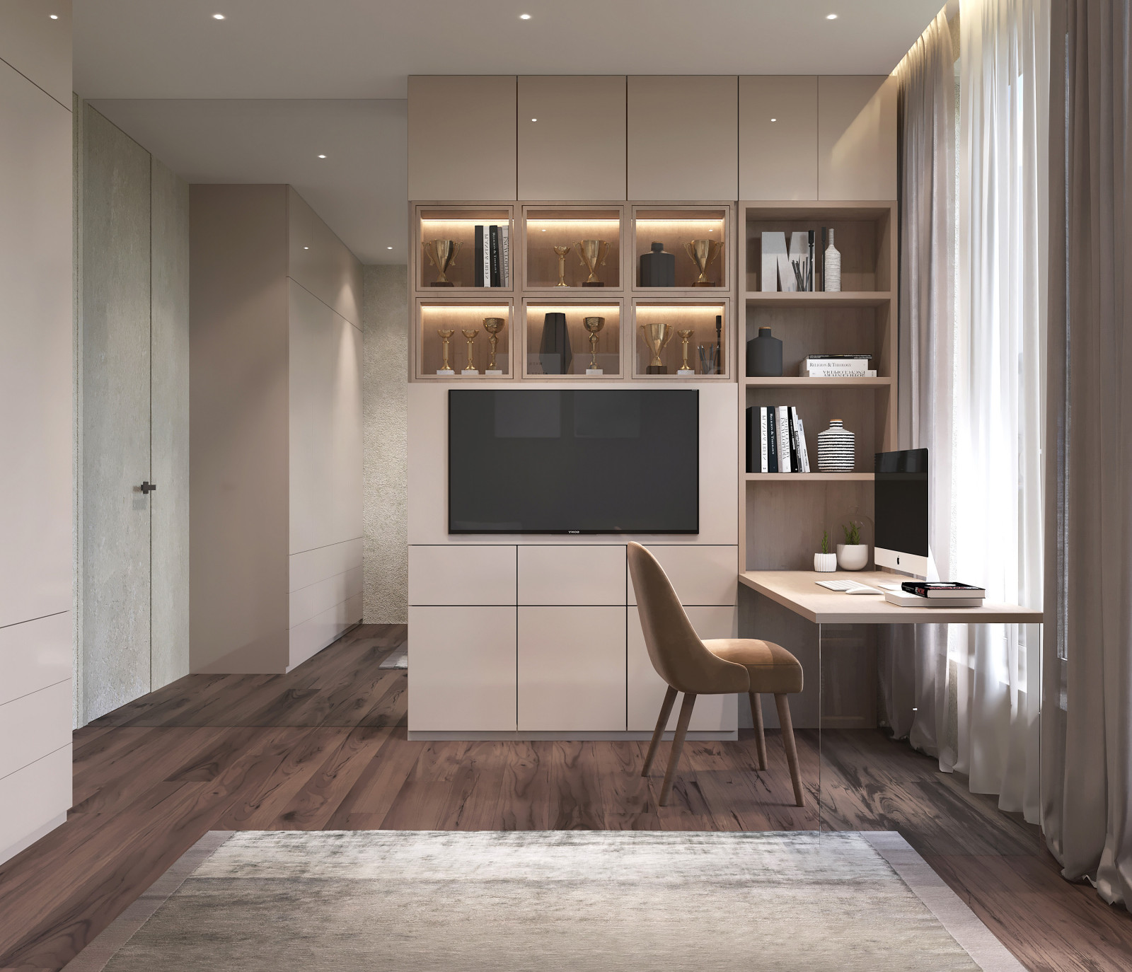 Дизайн интерьера квартиры в современном стиле в ЖК Вандер Парк