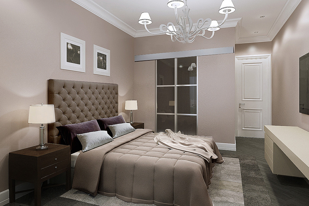 Квартира в современном стиле с камином