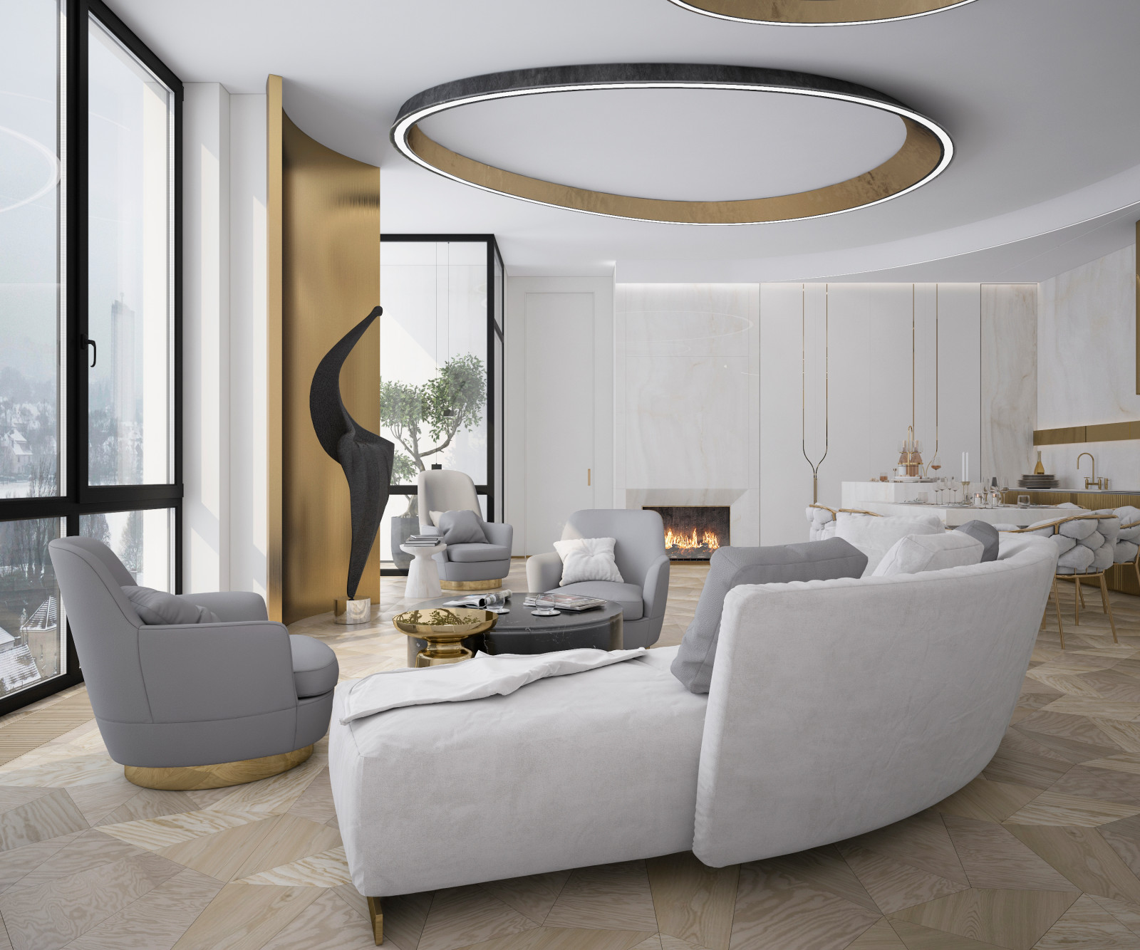 Квартира с террасой - Москва. 300 кв.м.