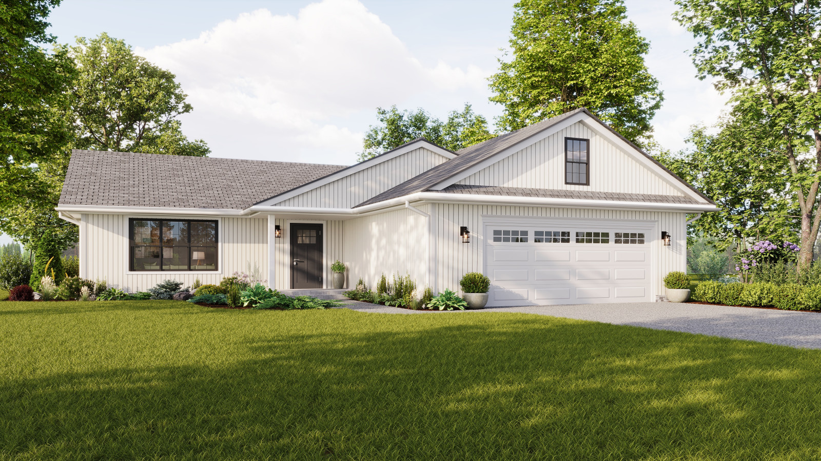 Private house, renovation and remodeling project, 3D visualization.