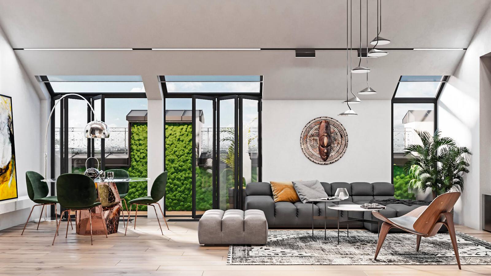 Лофт с этническим декором 360° VR