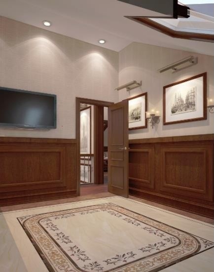 Дизайн-проект бильярдной комнаты от «Strekoza Design»