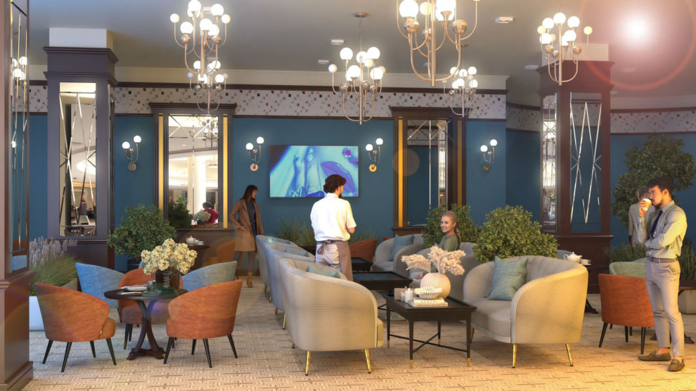 Обложка проекта: Лобби бар в Марриотт Москва Грандъ-Отель