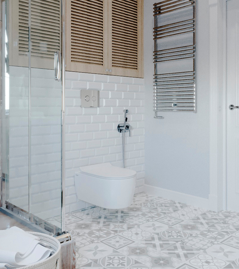 дизайн ванной комнаты в скандинавском стиле