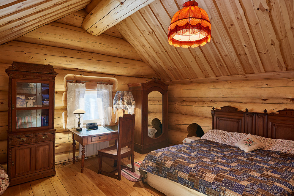 Интерьер деревянного дома в русском стиле