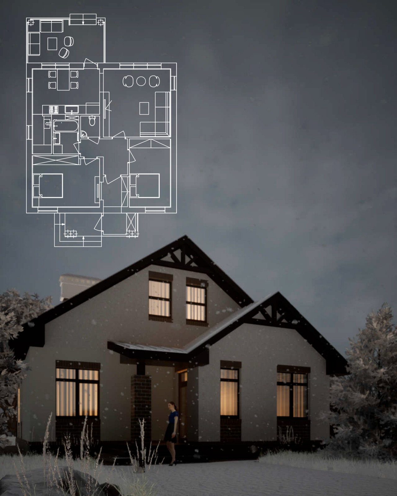 Обложка проекта: Маленький домик в Деревне