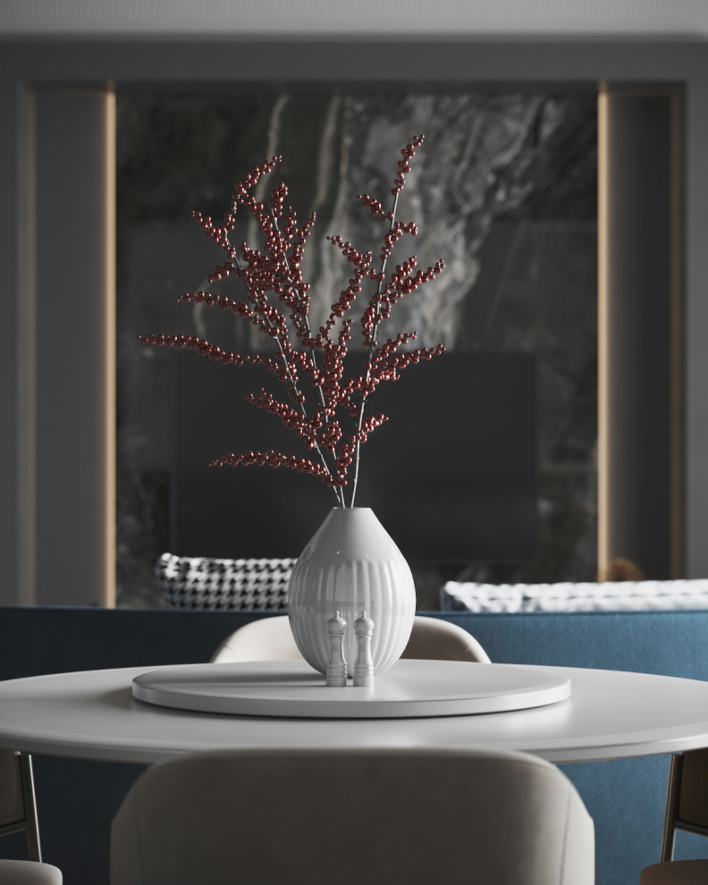 Атмосферная кухня_гостинная