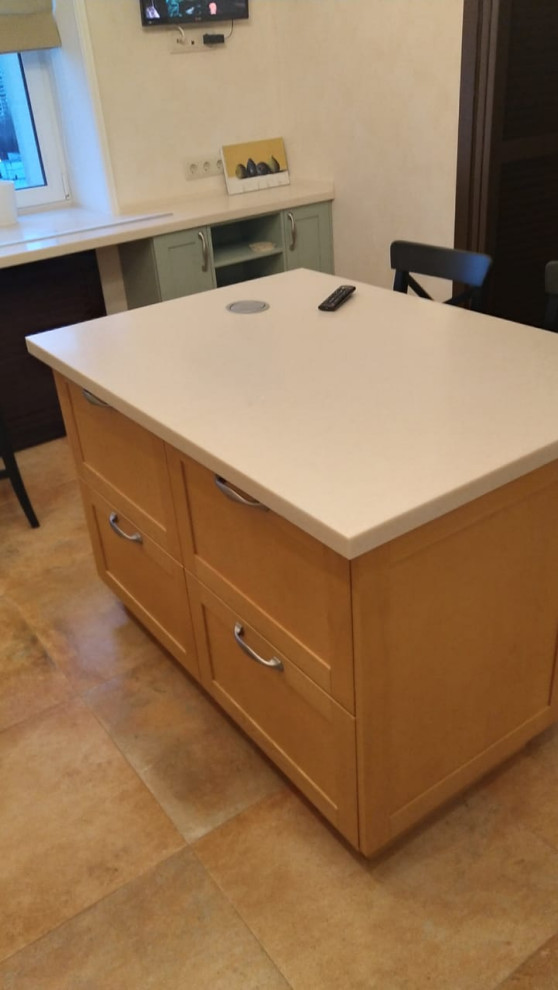 Кухня с балками