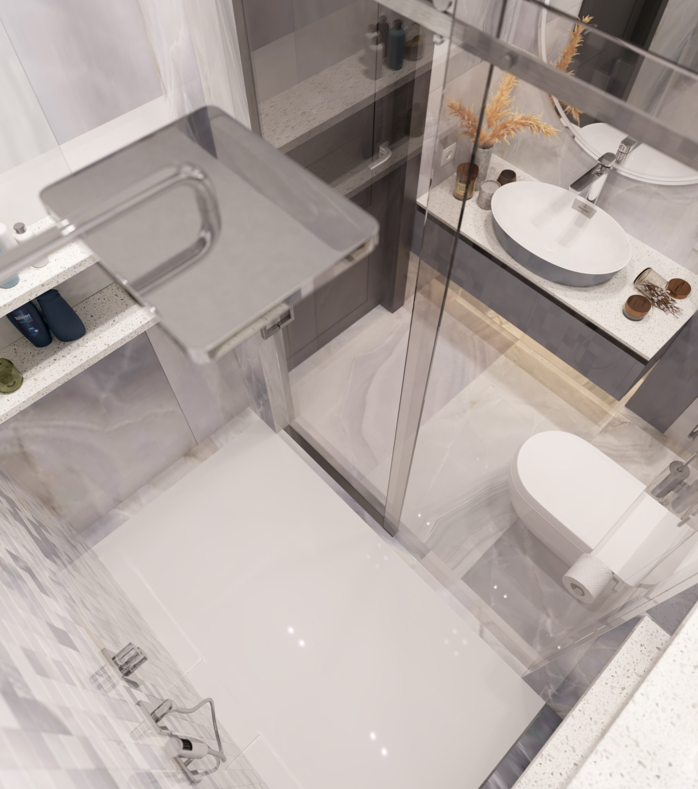 Дизайн интерьера квартиры. 168 кв.м. Soft contrasts.