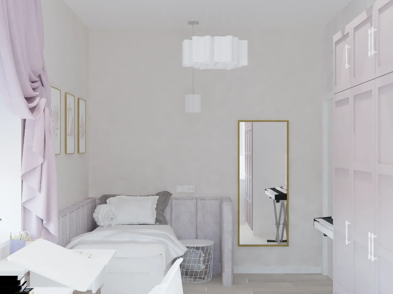 Варианты визуализации детской для девочки