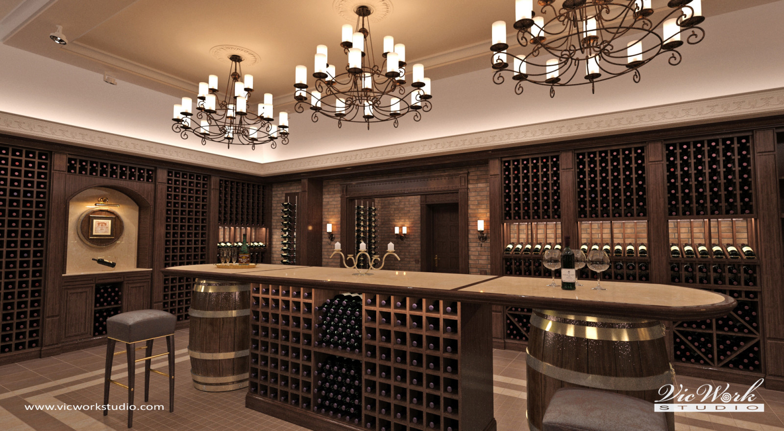 Wine cellar. H Residence interiors