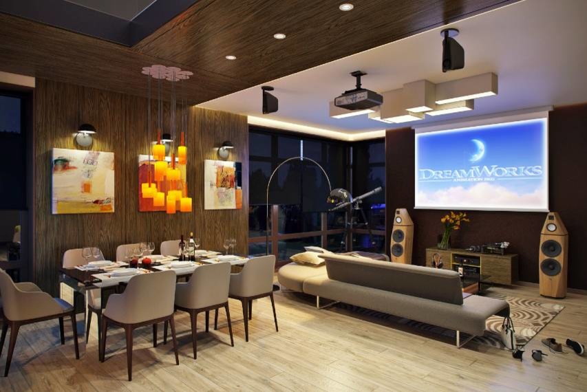 Интерьер загородного дома в Подмосковье.