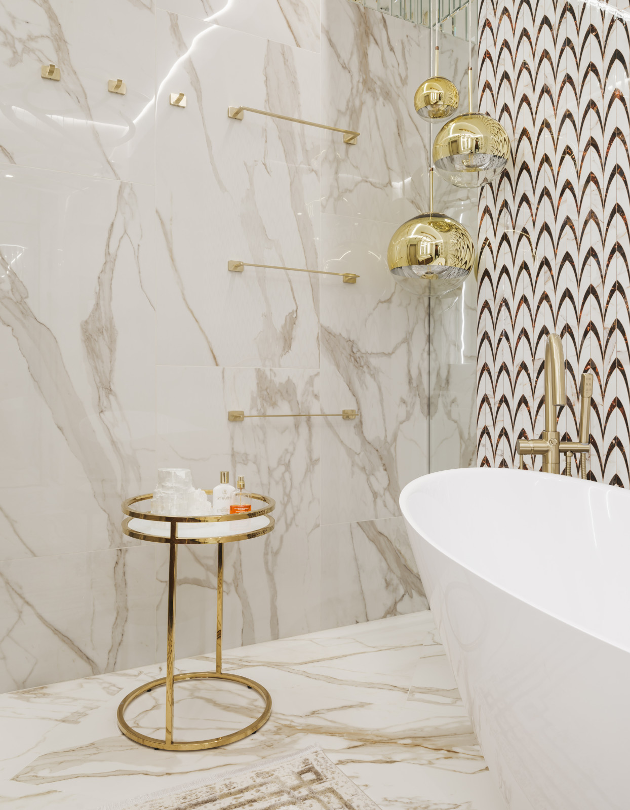 Реализация современной четырехкомнатной квартиры площадью 170 м²