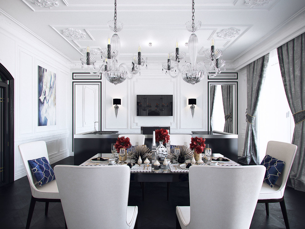 Интерьер трехкомнатной квартиры в историческом центре Петербурга