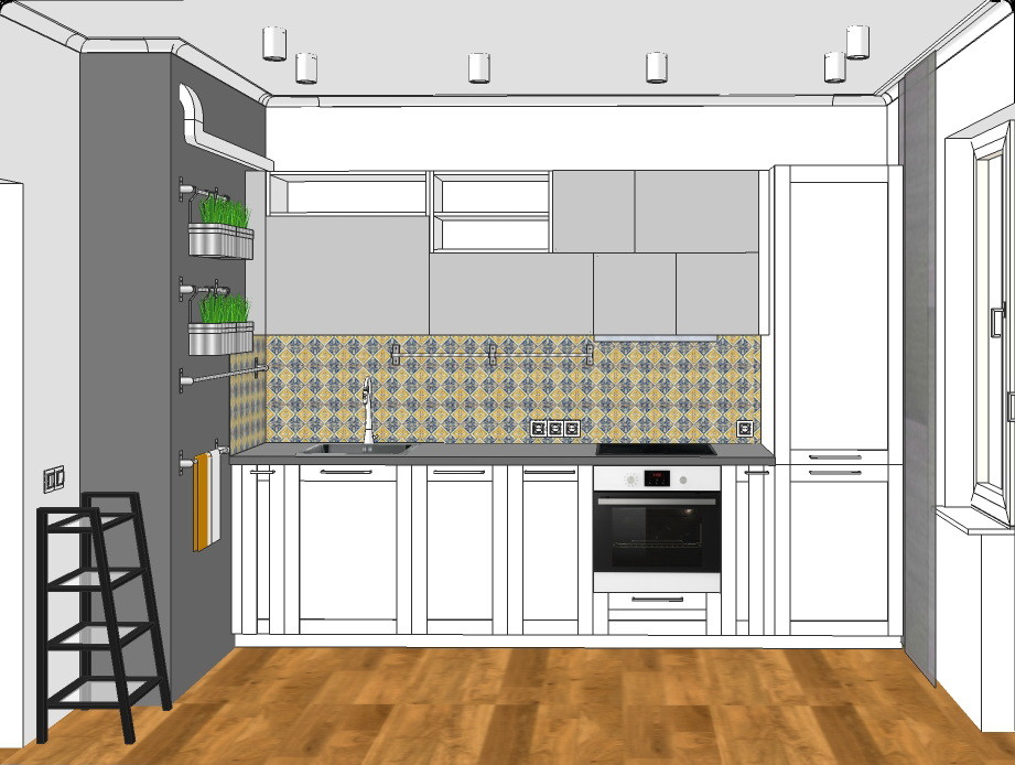 Скандинавский. 43кв.м (1к.кв)