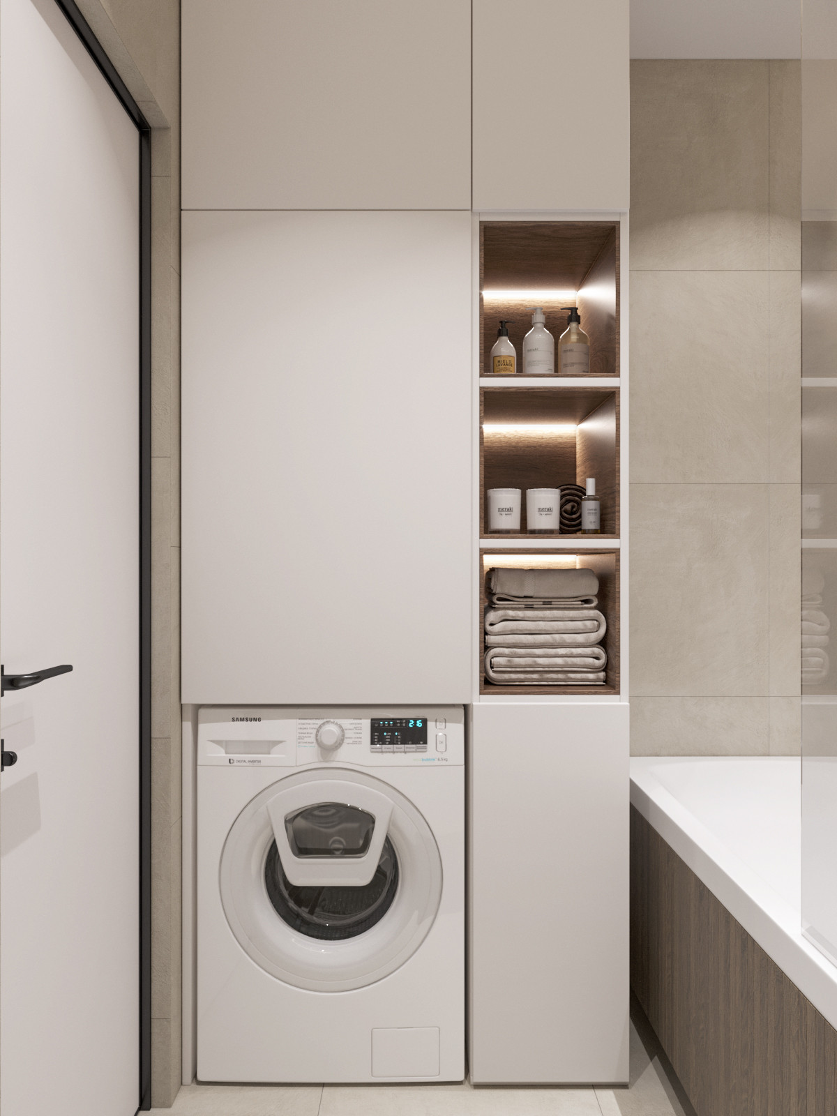 Квартира в Санкт-Петербурге в светлом стиле. 53 кв.м.