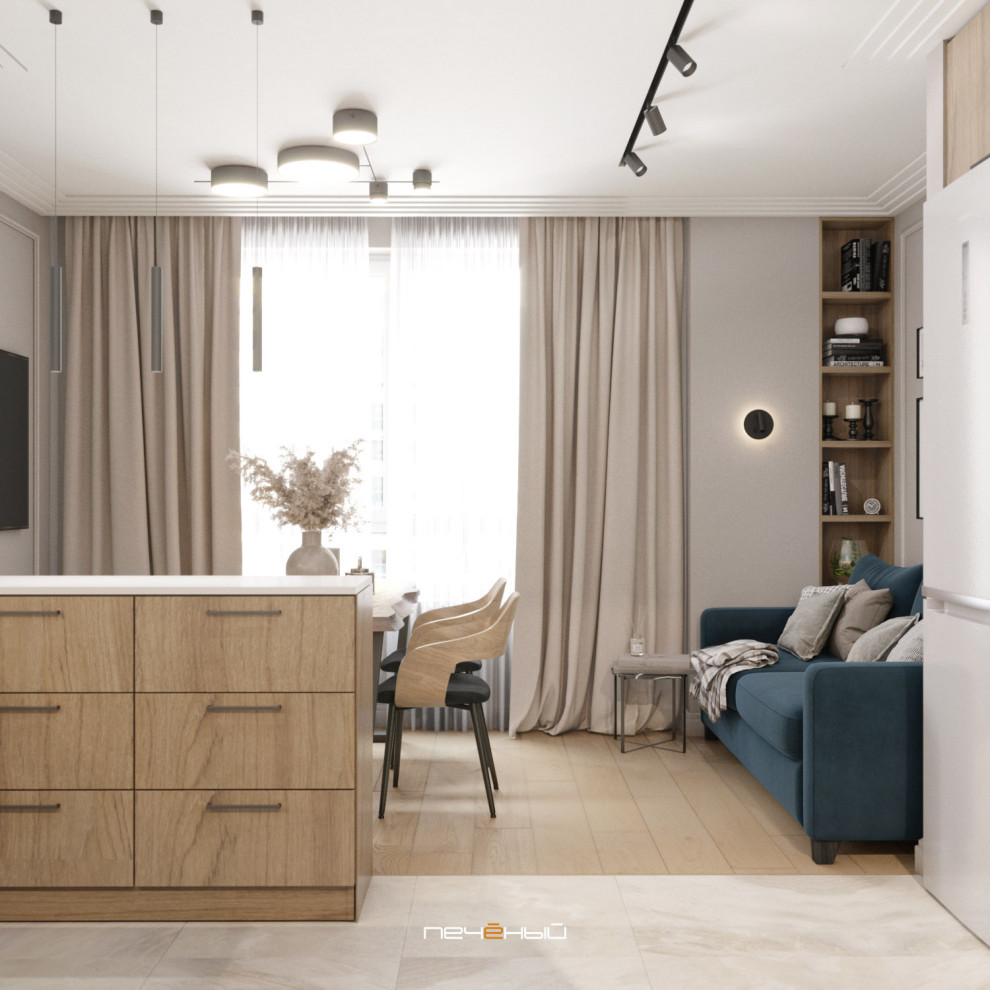 Гармоничный проект трёхкомнатной квартиры