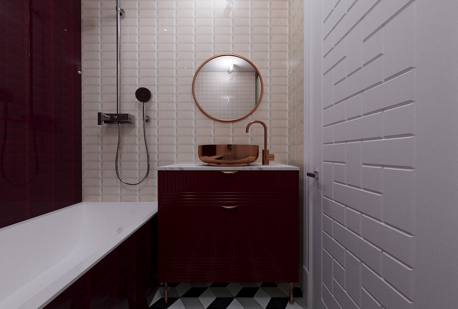 3D-Визуализация проекта трёхкомнатной квартиры на ул.Барвихинская в Москве