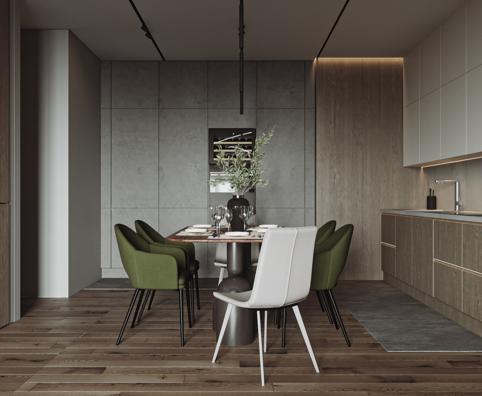 Квартира в природных тонах