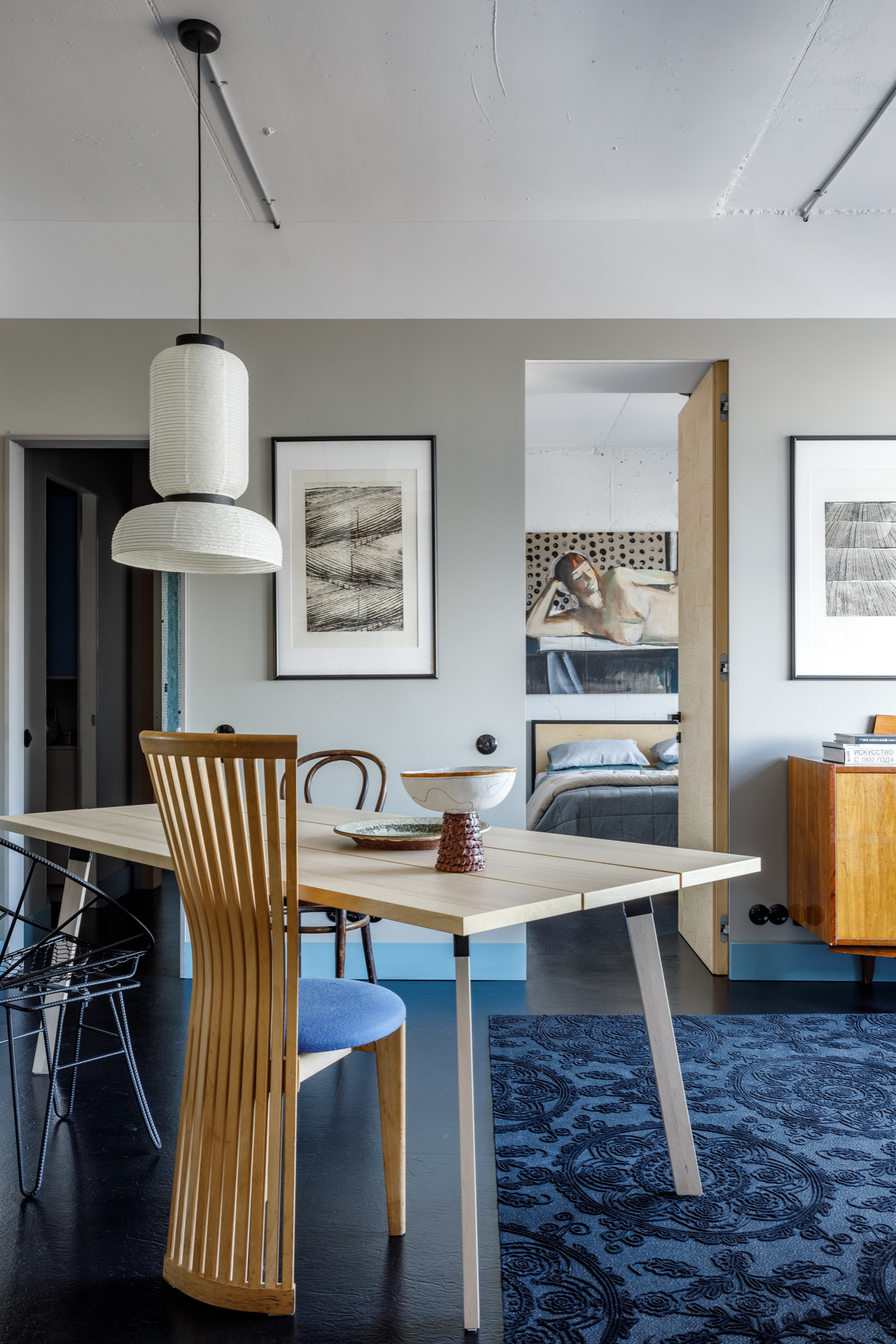 В гостях: Квартира дизайнера — с винтажным декором и сауной