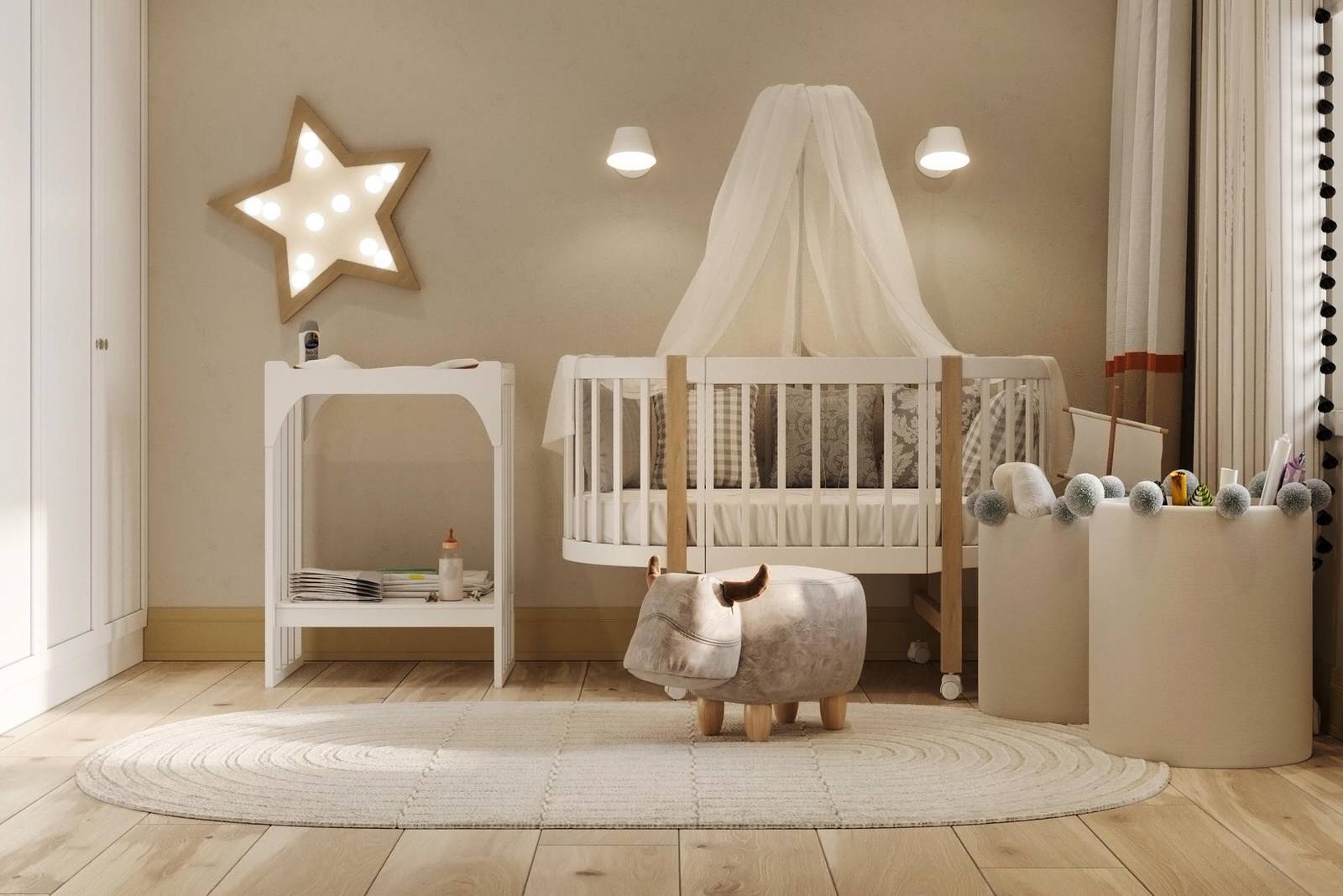 Дизайн интерьера квартиры в скандинавском стиле в ЖК "Московские ворота II"