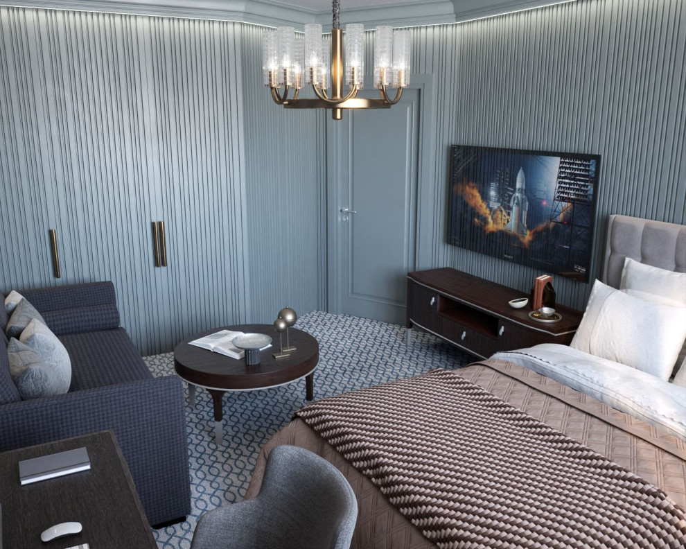 Обложка проекта: Панели для стен и карниз из гипса в квартире