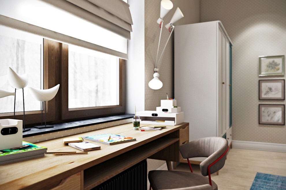 Рабочий стол на двоих детей