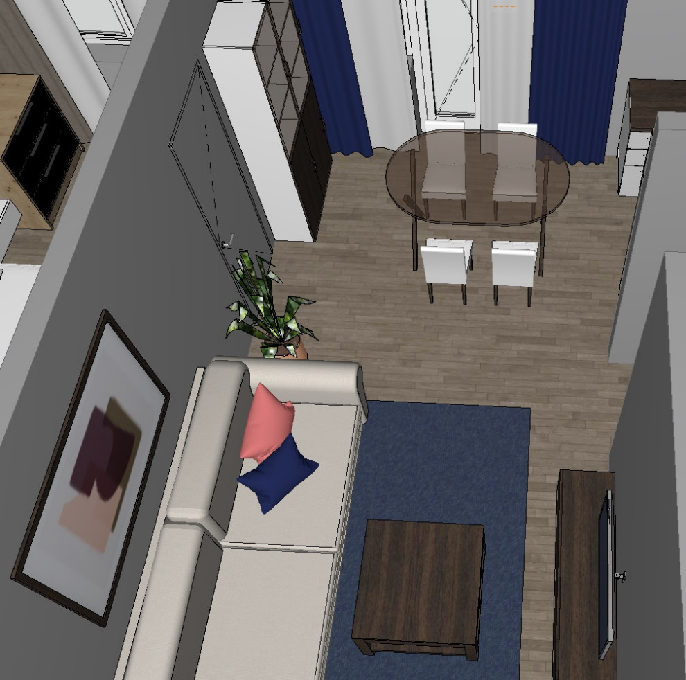 Обложка проекта: Планировка квартиры в 3D виде