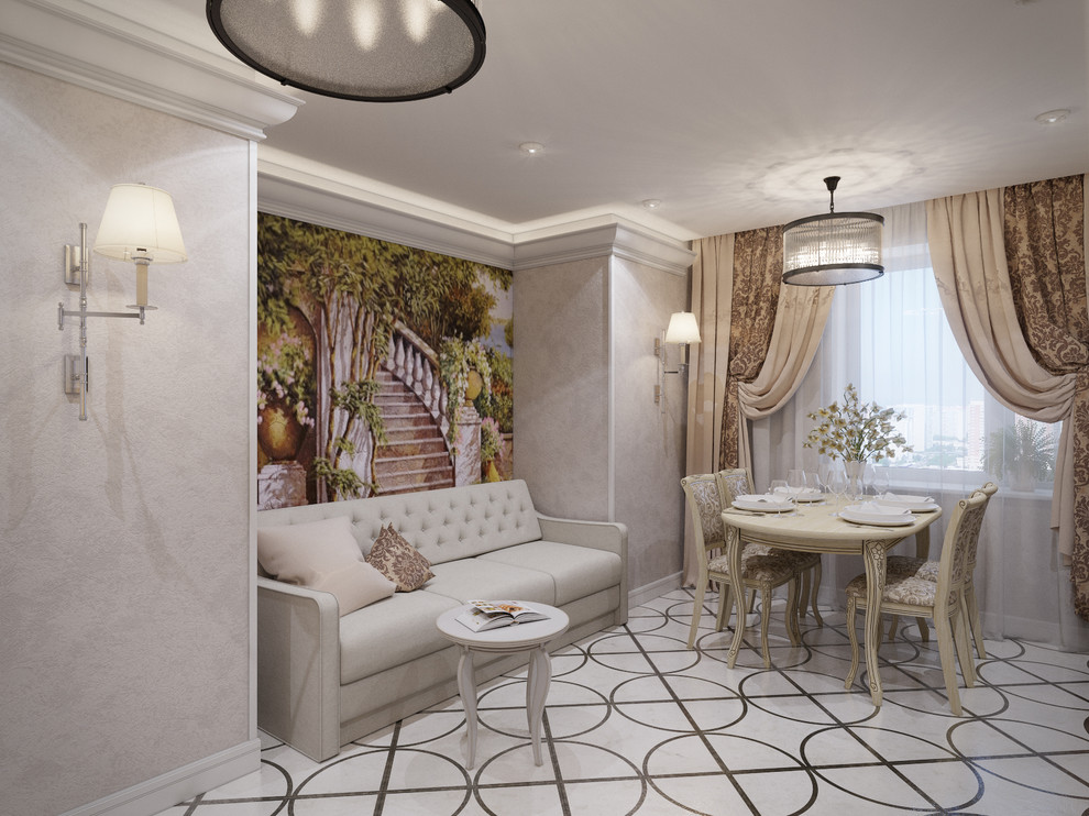 Квартира в классическом стиле, ЖК «Московский квартал», 80 кв.м.