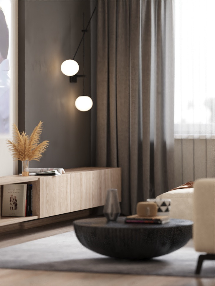 Квартира для молодой семьи в современном стиле