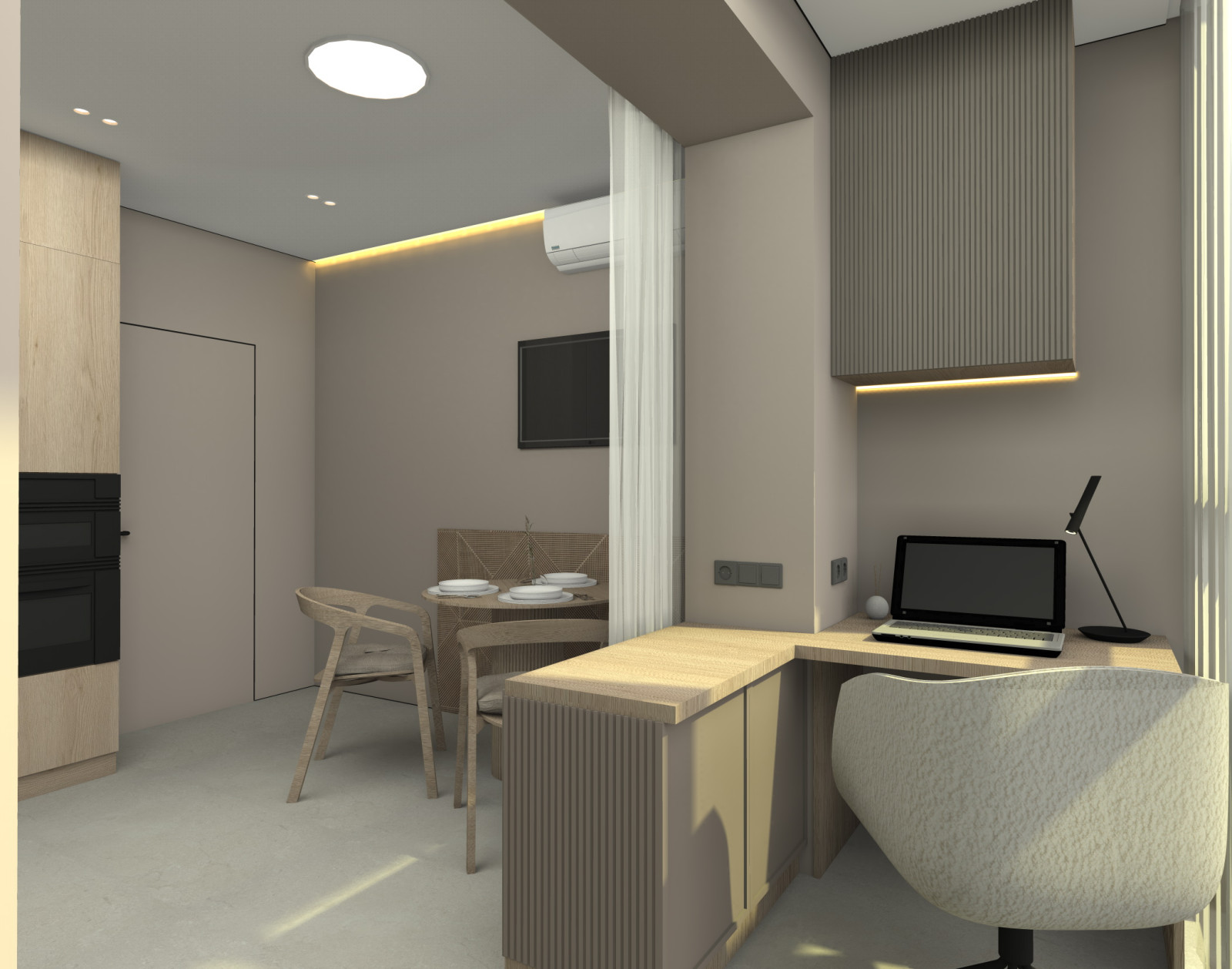 Проект двухкомнатной квартиры в г. Зеленоградске